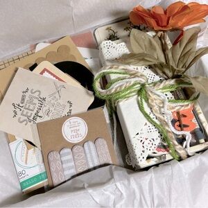 Fall Junk Journal & Planner Decor Kit Autumn Halloween Scrapbook Lot Ephemera